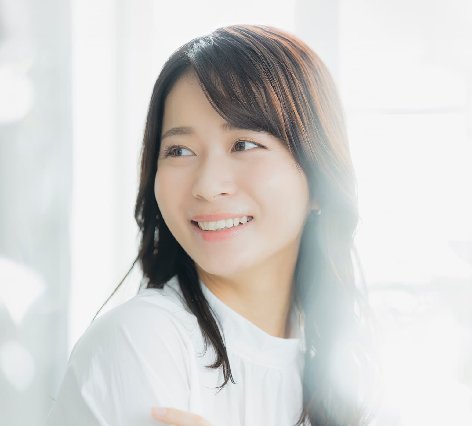 笑顔の女性